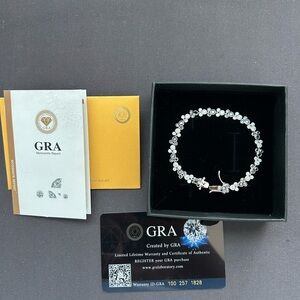 Moissanite Mickey Mouse tennis bracelet